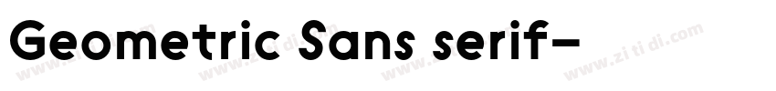 Geometric Sans serif字体转换